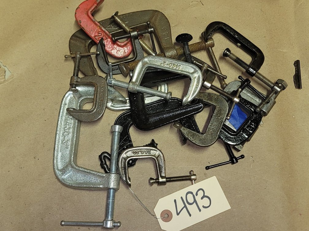 (15) Assorted Clamps