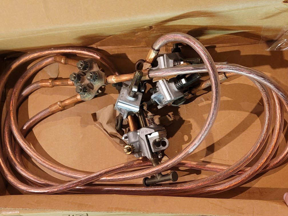 (5) Three Phase Ground Clamps - All Copper Wires