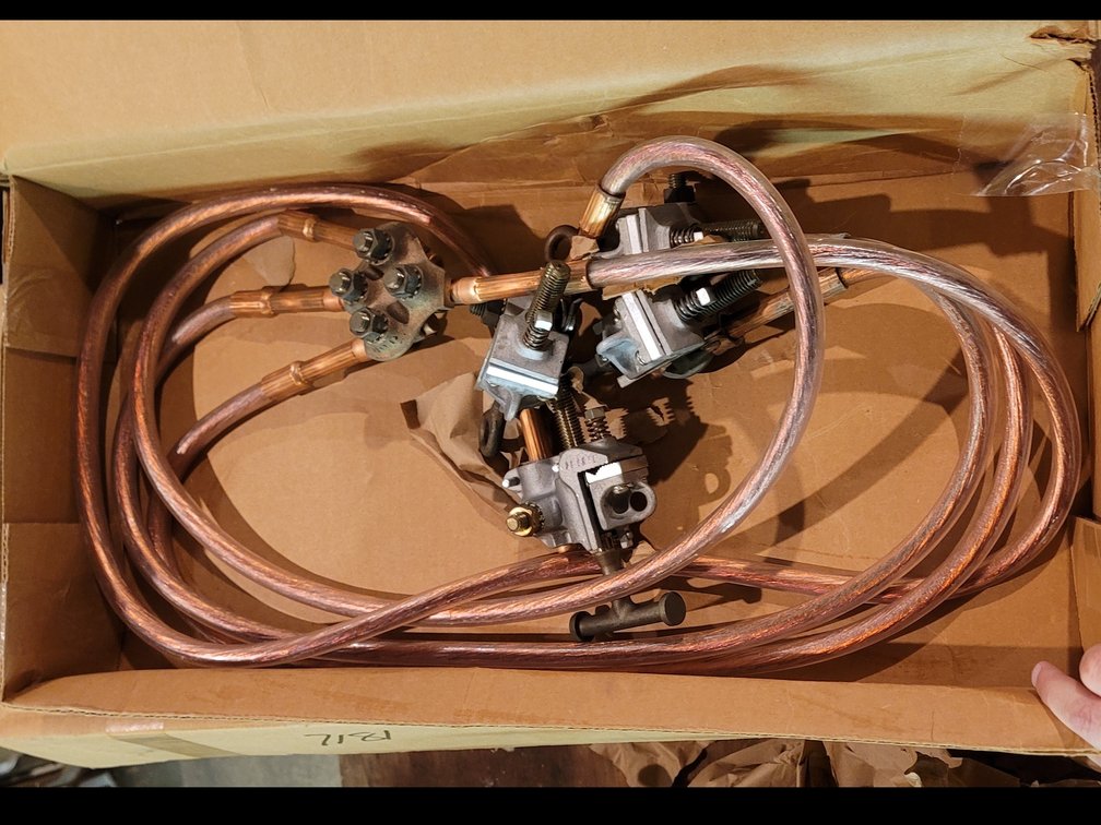 (5) Three Phase Ground Clamps - All Copper Wires