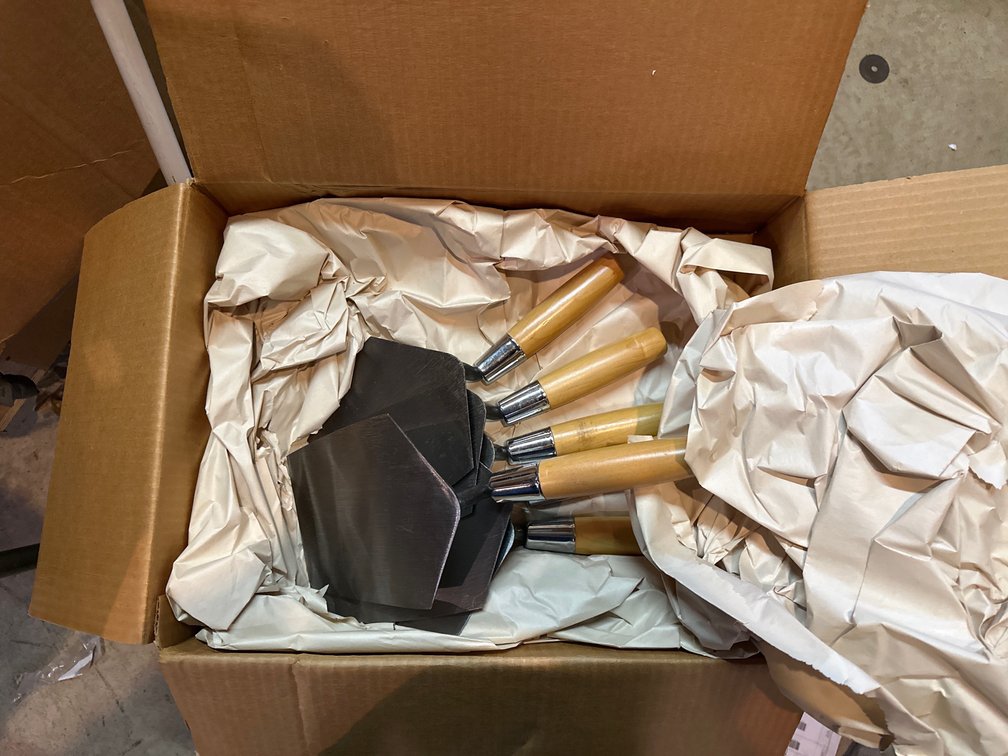 (2) Boxes of Bucket Trowels