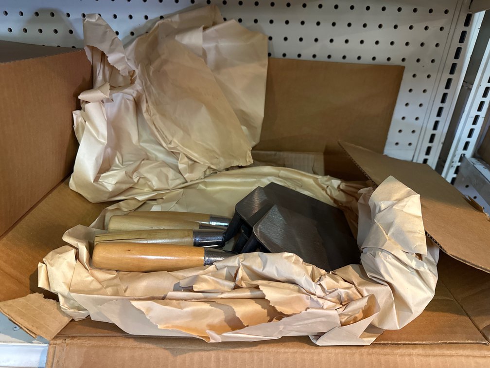 (3) Boxes of Bucket Trowels