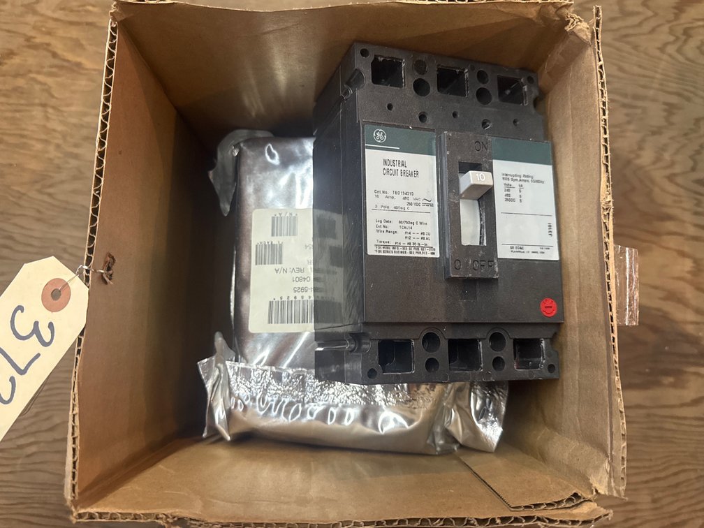 (2)  General Electric (GE) TED/THED Series 3-Pole Molded-Case Industrial Circuit Breaker