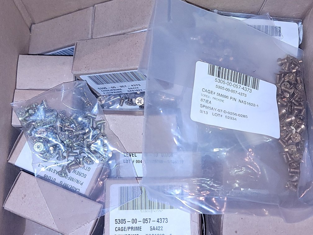 (1000) Small Brass Screws and More