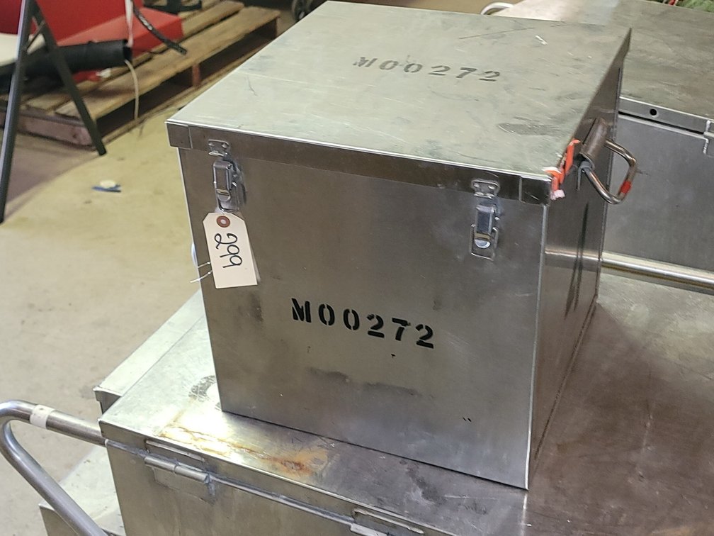 Metal Military Box w/Contents