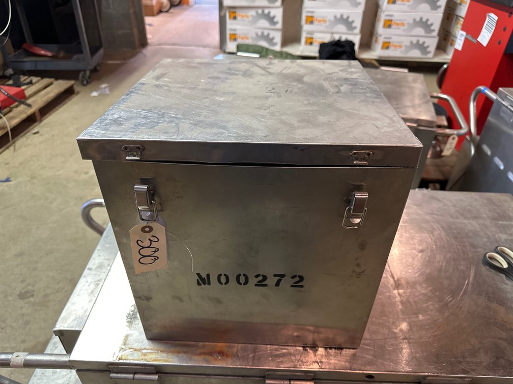 Metal Military Box w/Contents