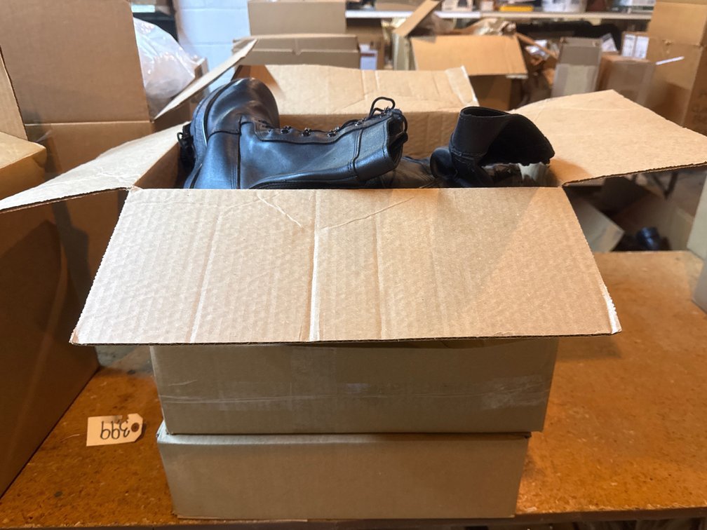 (10) Black Combat Boots