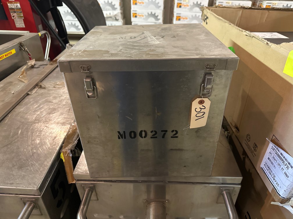 Metal Military Box w/Contents