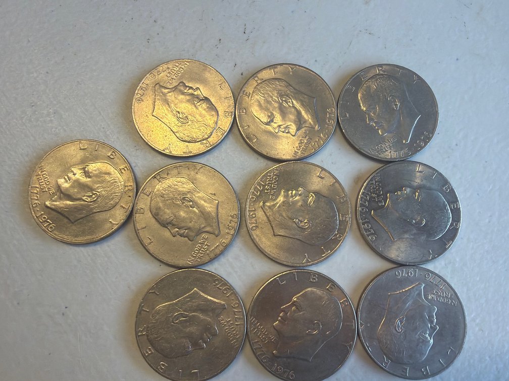 (10) 1776-1976 1$ Liberty Coins