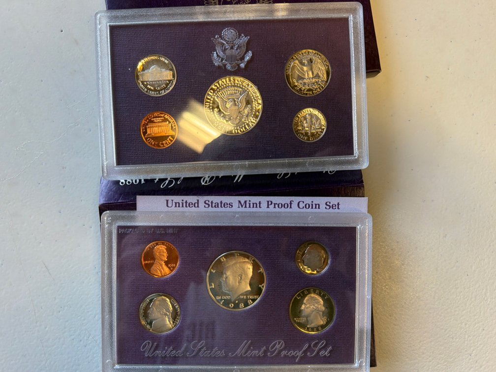 (2) 1988 Proof Sets