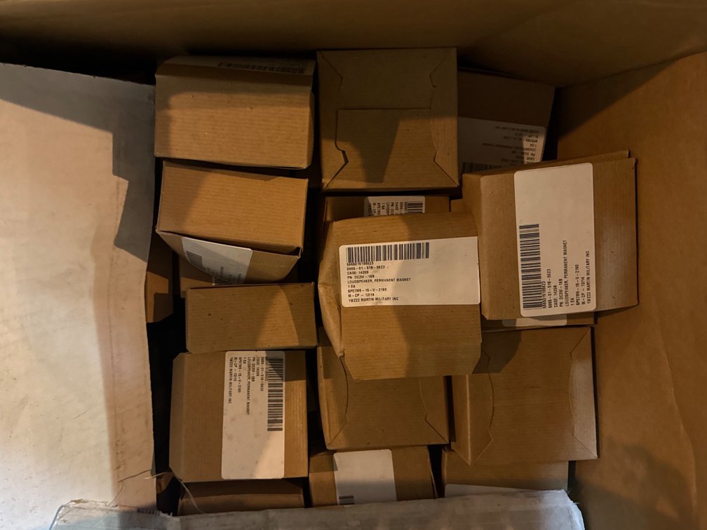 Box Of Permanent Magnet Loudspeakers