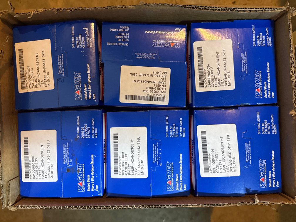 (2) Boxes Of Wagner Sealed Beams