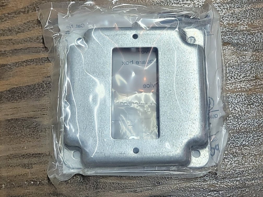 (10) Square Steel GFI Outlet Covers