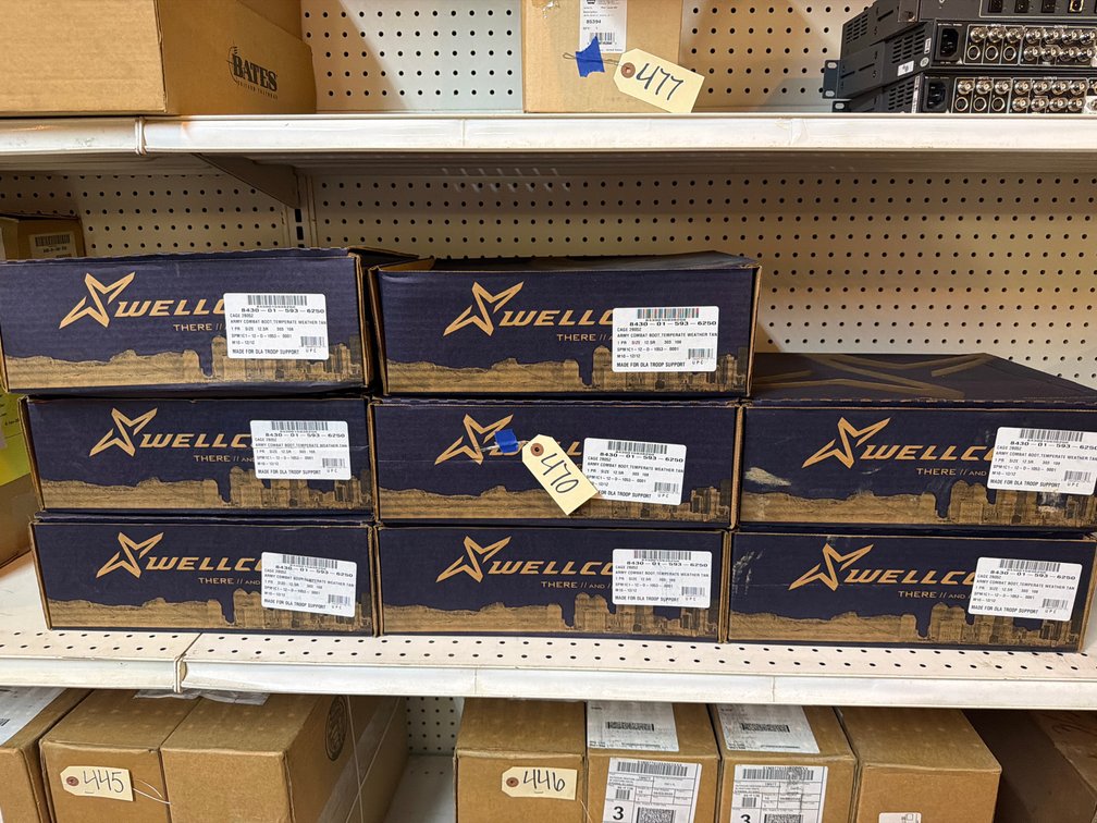 (8) Pairs Of Army Combat Boots
