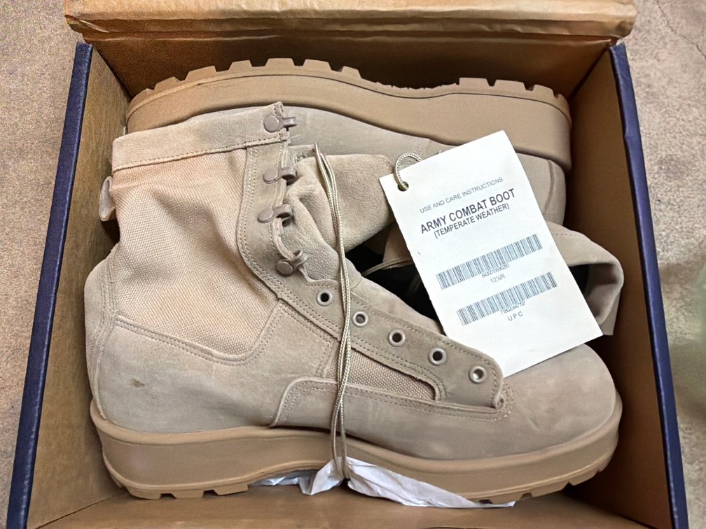 (6) Pairs Of Army Combat Boots