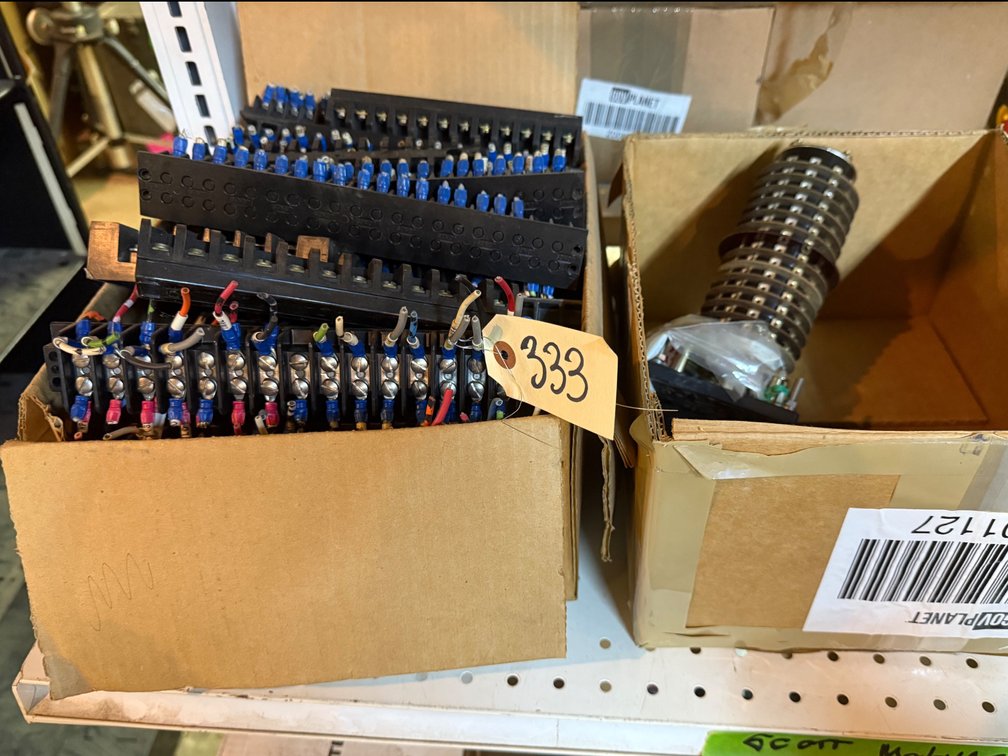 Double-Row Barrier Strip Terminal Blocks, Terminal Block Assemblies, And Rotary Switch