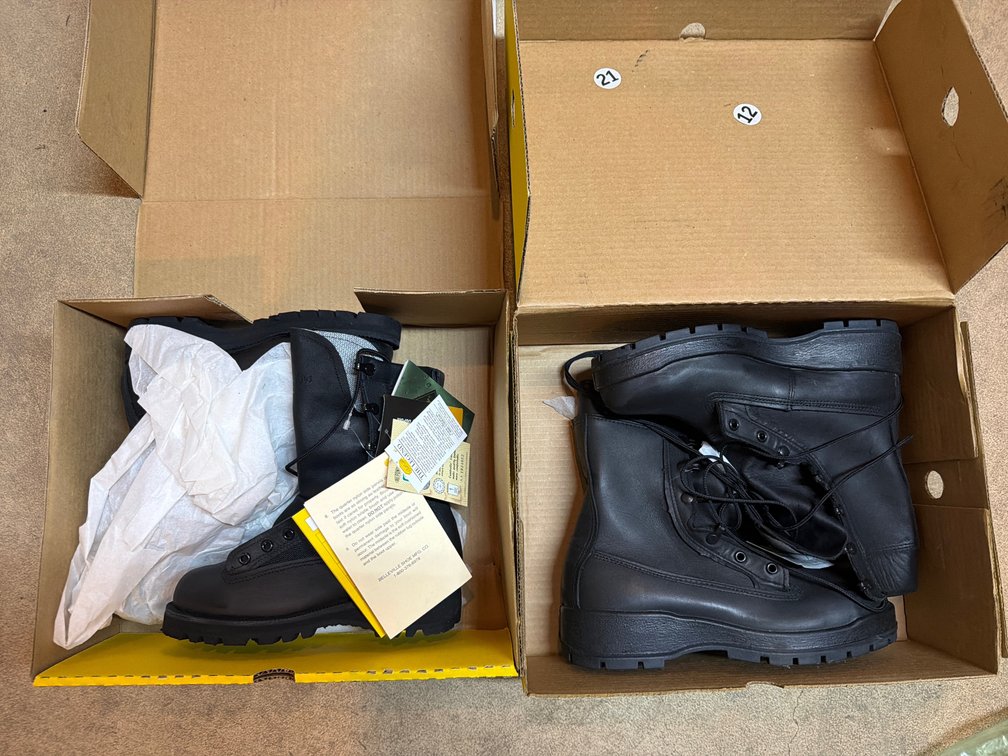 (7) Pairs Of Belleville Safety Boots