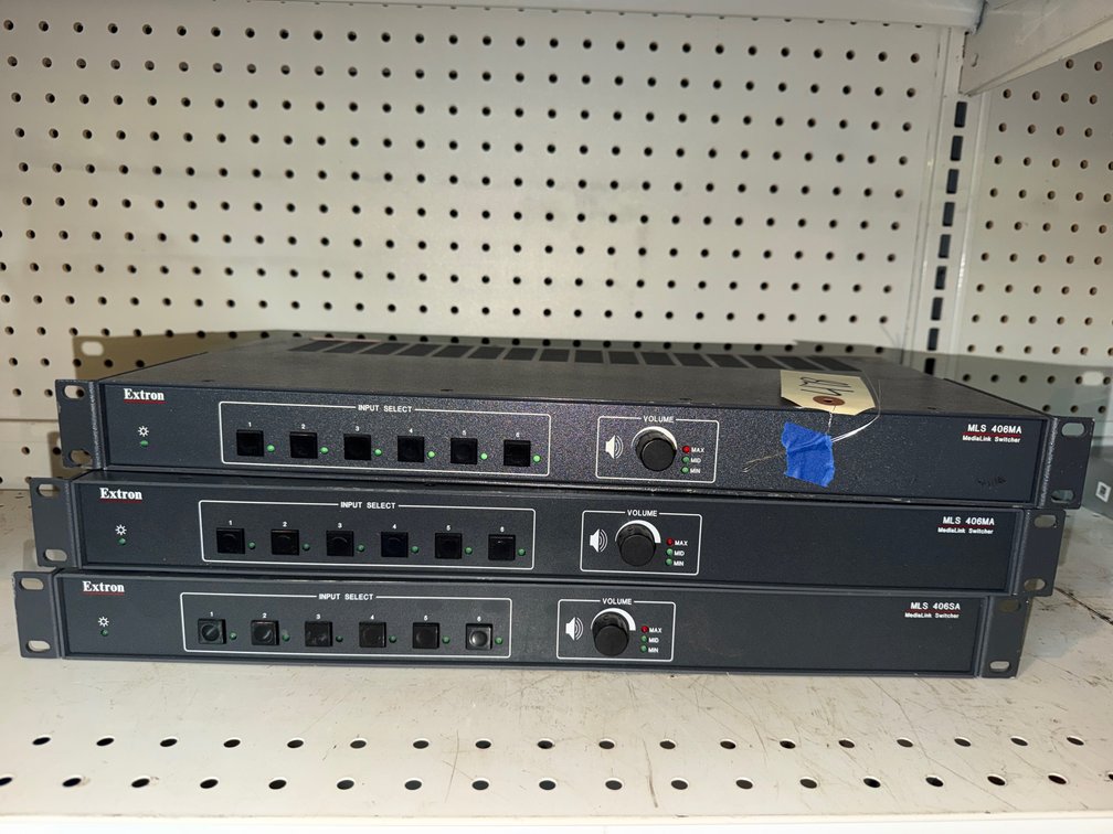 (3) Extron MediaLink Switchers