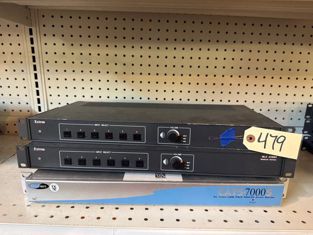(2) Extron MediaLink Switchers & Gefen Cat5 Audio Senders