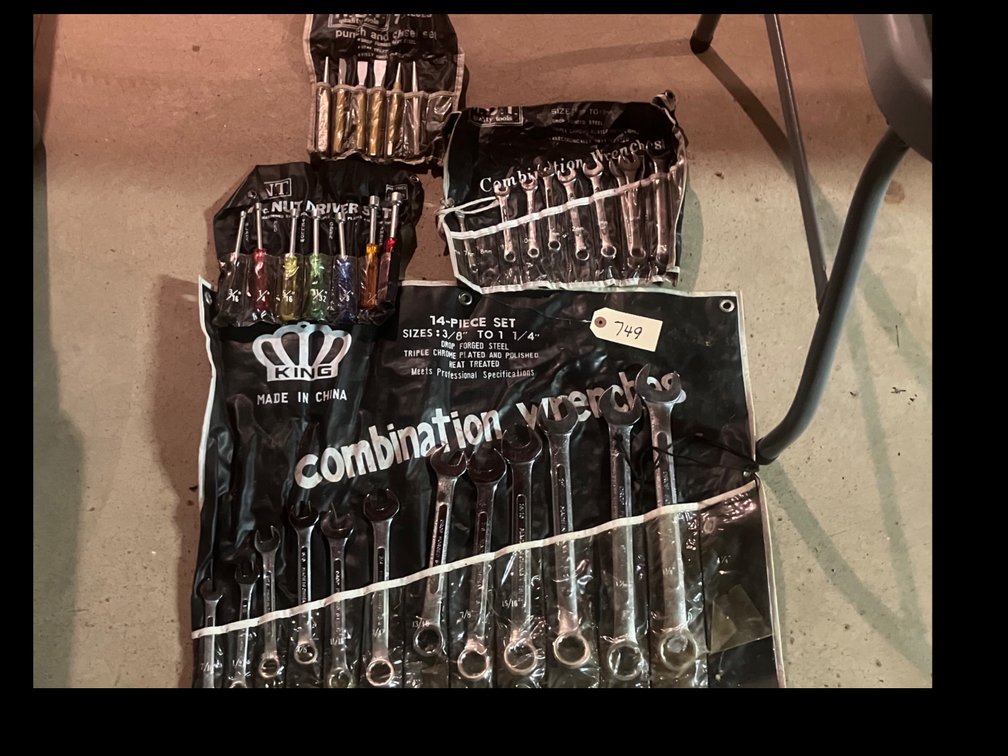Large SAE Combination Wrenches 3/8"-1-1/4"