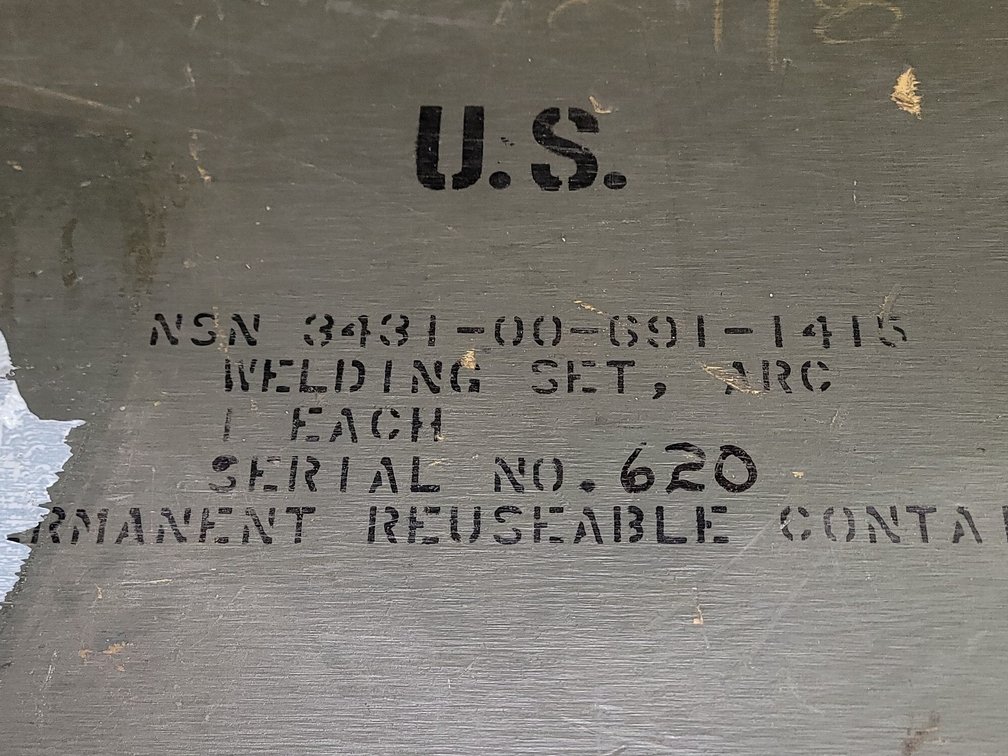 (1) US Army Welding Kit.