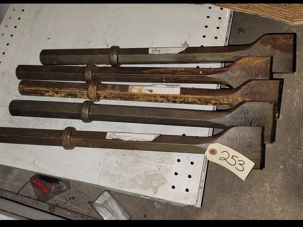 (5) Jack Hammer Hex Chisels