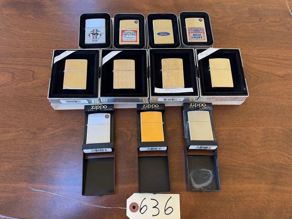 11 Zippo Lighters