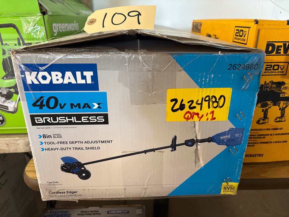 New Kobalt Cordless Edger