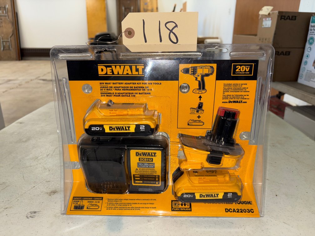 New DeWalt Battery Adapter Kit 