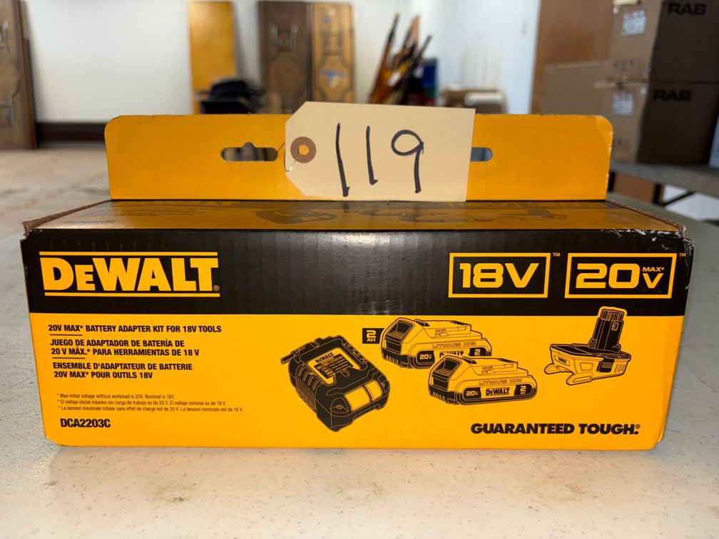 New DeWalt Battery Adapter Kit 