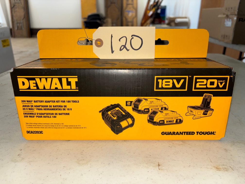 New DeWalt Battery Adapter Kit 