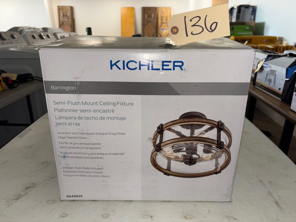New Semi-Flush Mount Ceiling Fixture
