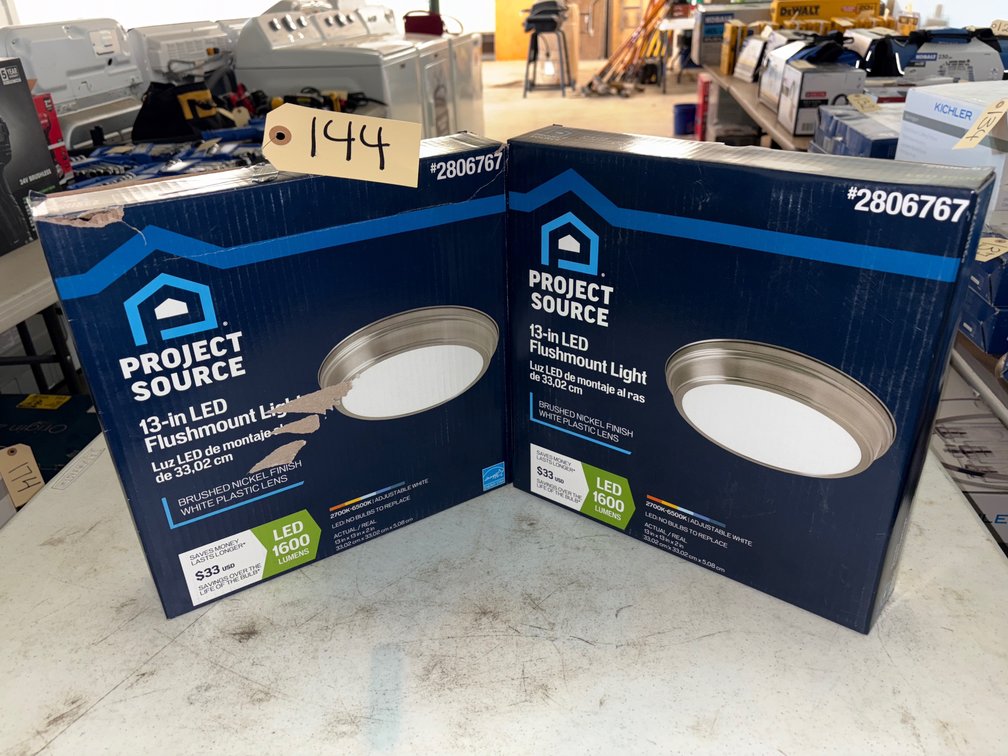 (2) New 13-in LED Flushmount Light 