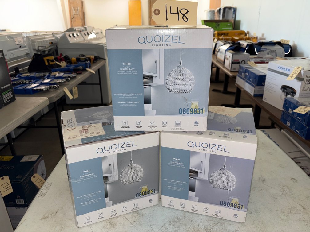 (3) New Quoizel 1-Light Mini Pendant 