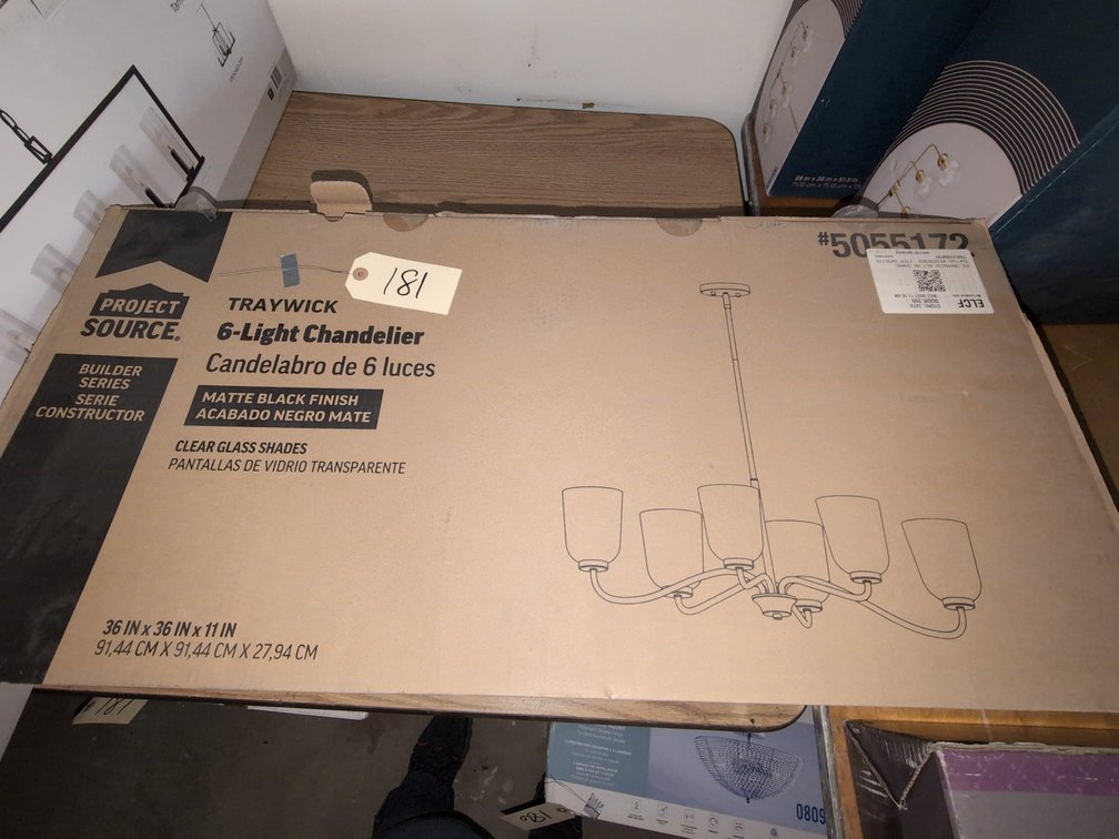 New 6-Light Chandelier 