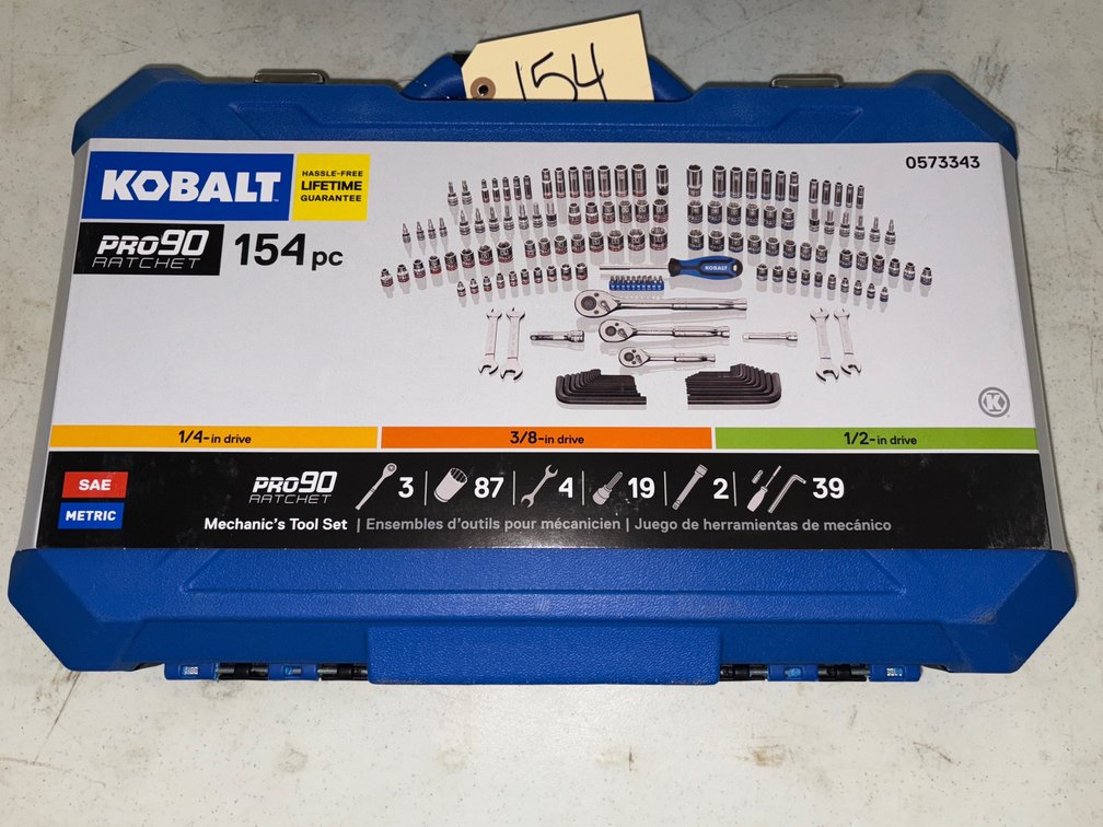 New Kobalt 154 pc Mechanic’s Tool Set