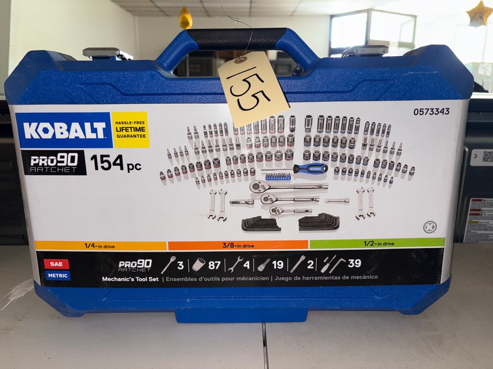 New Kobalt 154 pc Mechanic’s Tool Set 