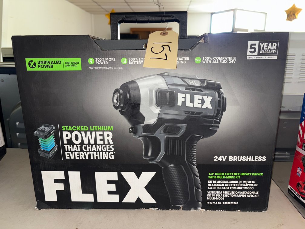 New Flex 1/4” Quick Eject Hex Impact Driver