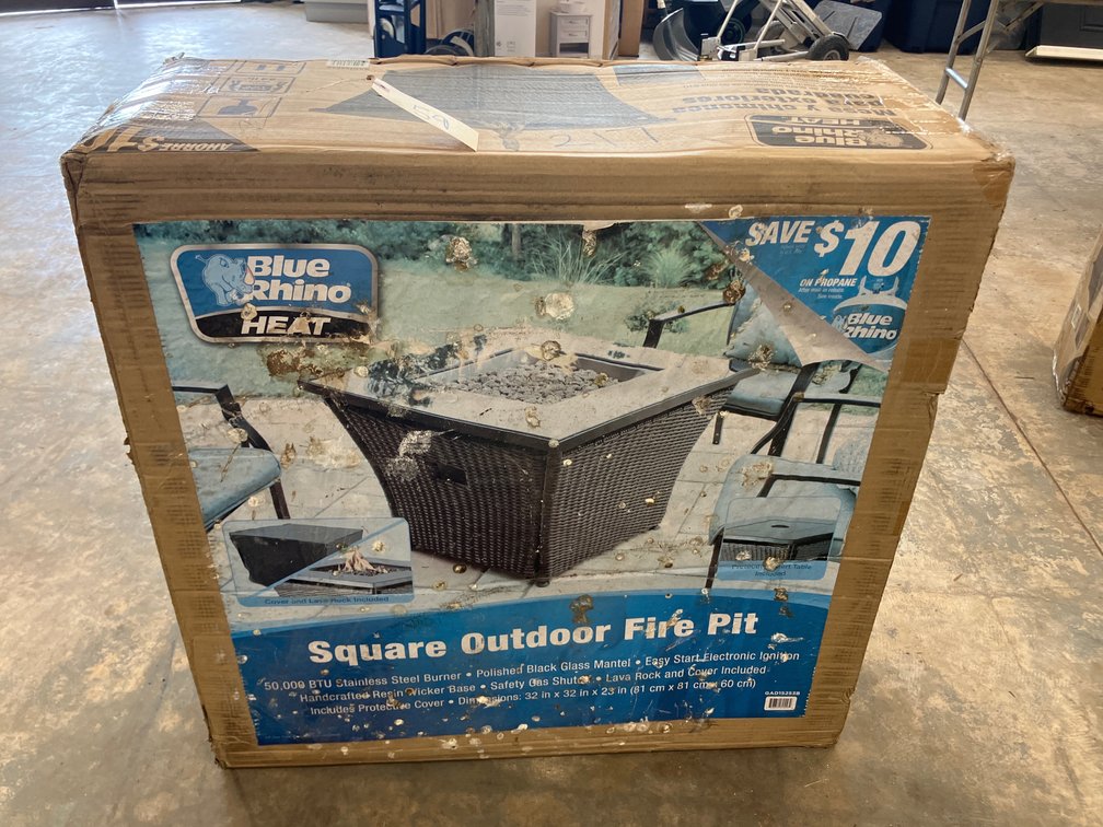 Blue Rhino Square Outdoor Fire Pit 