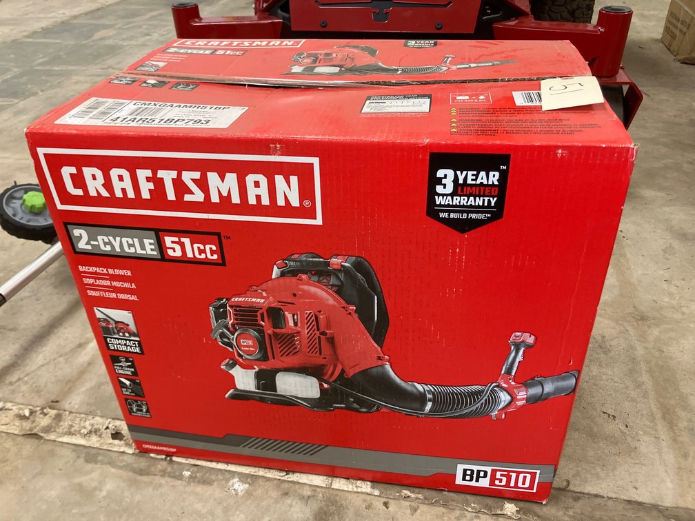 New Craftsman 2-Cycle 51cc Backpack Blower