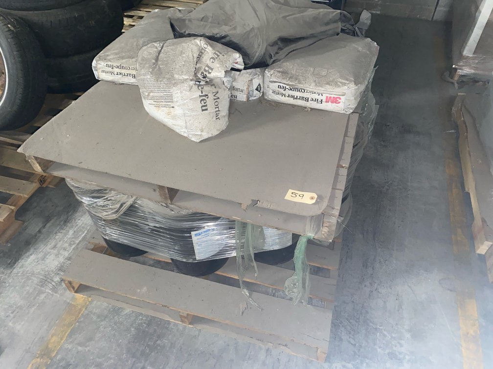 (3) Bags & (6) Buckets of Fire Stop Mortar