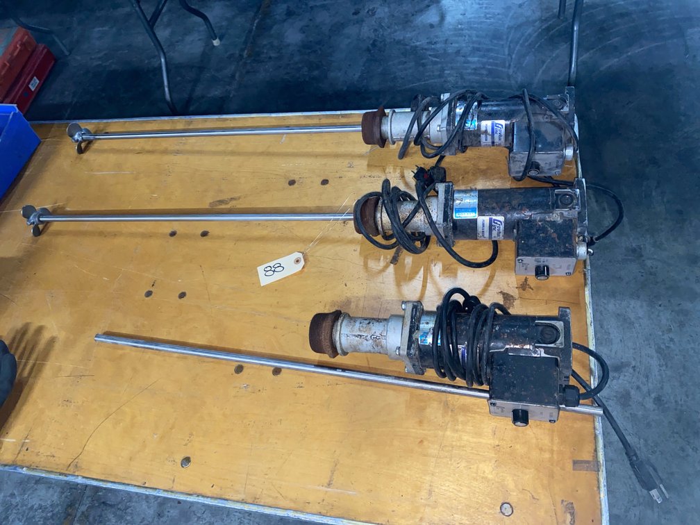 (3) Grovhac Var Speed Mixers   