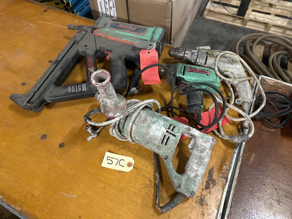 (3) Drills & (1) Nailer 