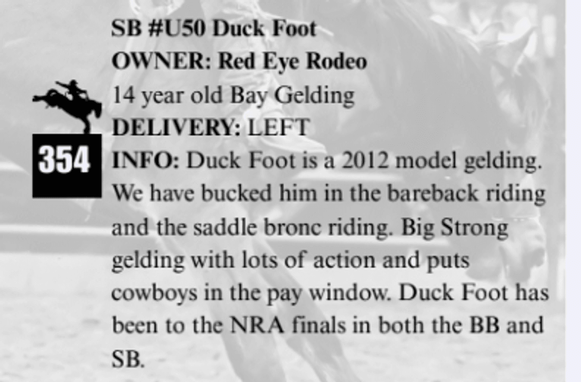 SB #U50 Duck Foot
