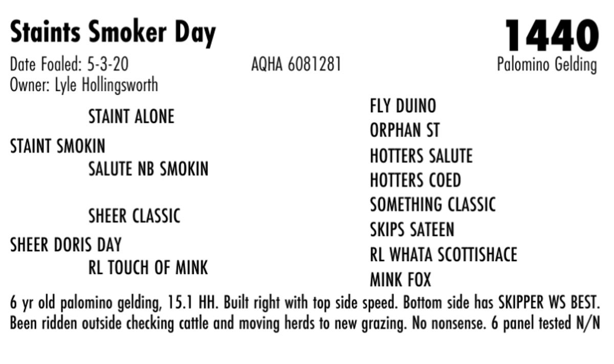 Staints Smoker Day