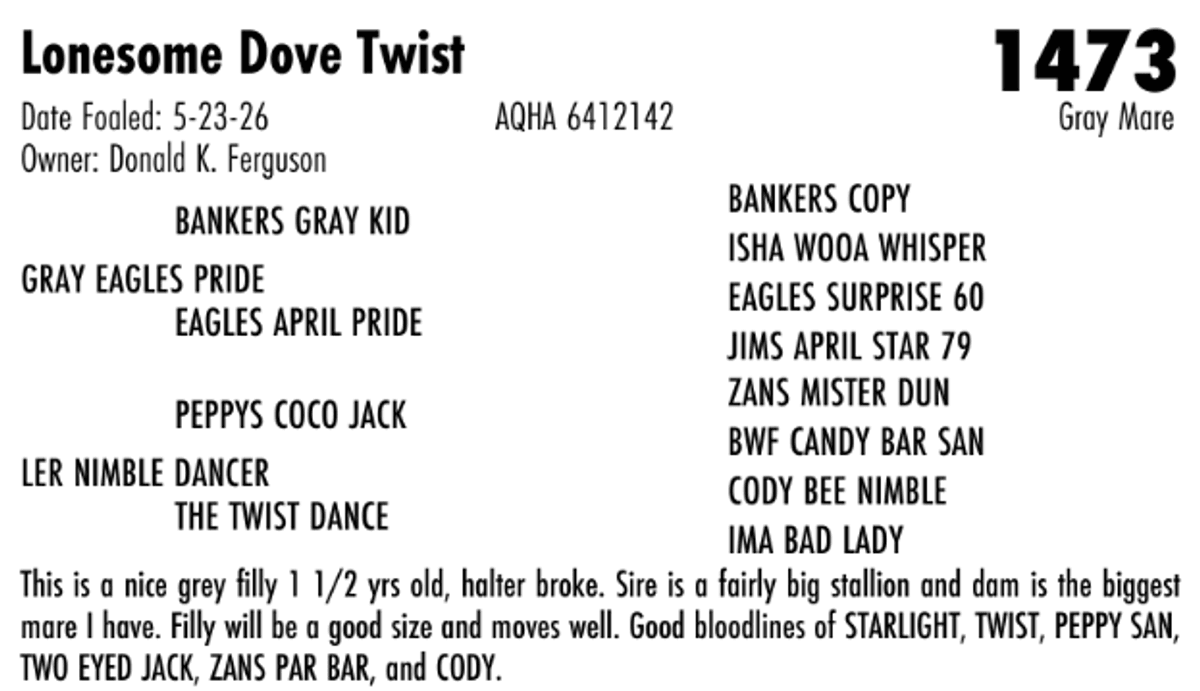 Lonesome Dove Twist