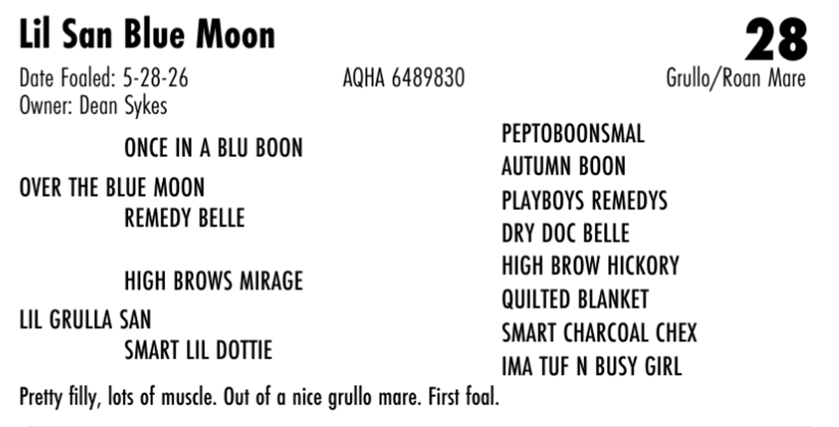 Lil San Blue Moon
