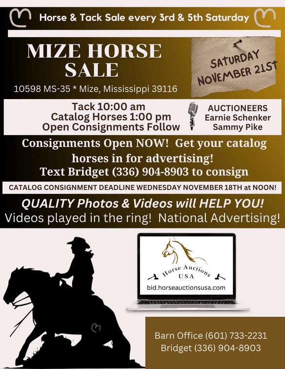 Sale Information & Practice Bidding Lot is HERE!
