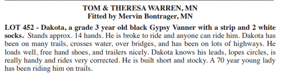 Image for Waverly Horse Sale - Horses Day Two FRIDAY, MARCH 28TH - Waverly, Iowa