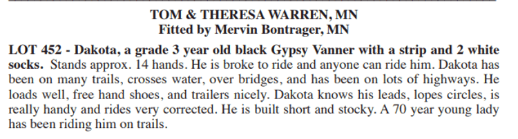 Image for Waverly Horse Sale - Horses Day Two FRIDAY, MARCH 28TH - Waverly, Iowa