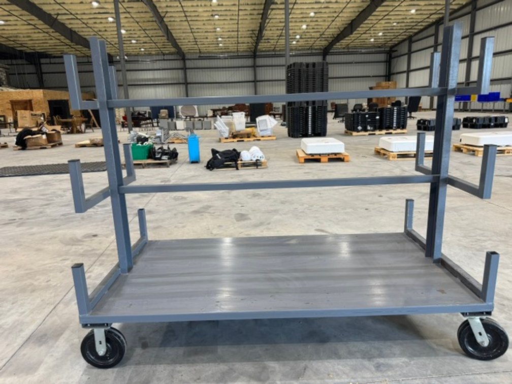 Heavy Duty Rolling Pipe Rack, 72"W x 37"D x 61"H